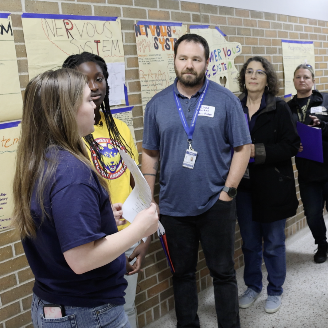 Student ambassadors lead counselors around Northwest High